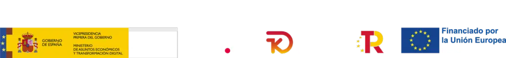 Logotipos del Gobierno de España, Kit Digital, Plan de Recuperación y Financiado por la Unión Europea